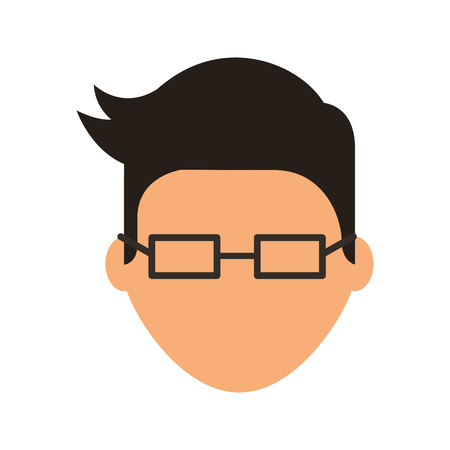 young man avatar character vector illustration designのイラスト素材