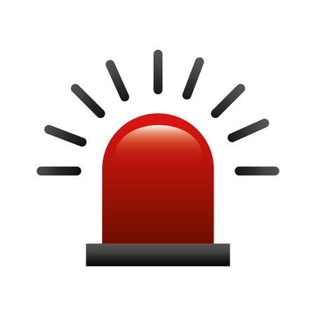 alarm siren isolated icon vector illustration designのイラスト素材