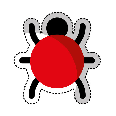 bug animal isolated icon vector illustration designのイラスト素材