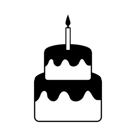 delicious sweet cake isolated icon vector illustration designの写真素材