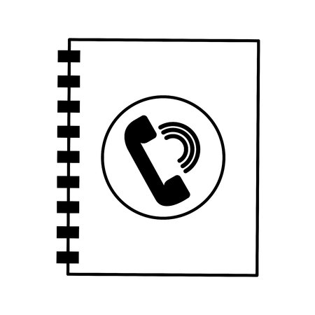 phonebook service isolated icon vector illustration designのイラスト素材