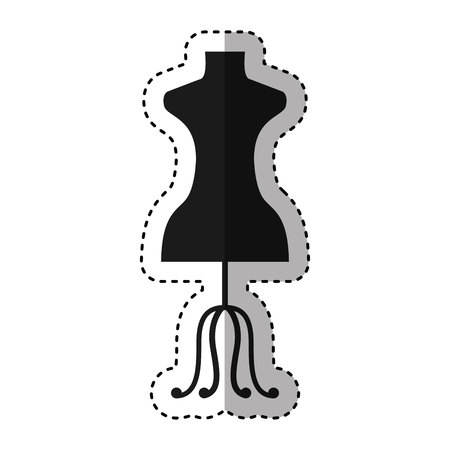 Female mannequin isolated icon vector illustration designのイラスト素材