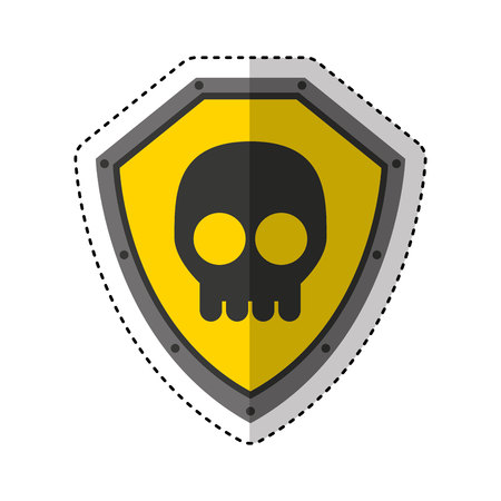 shield security isolated icon vector illustration designのイラスト素材
