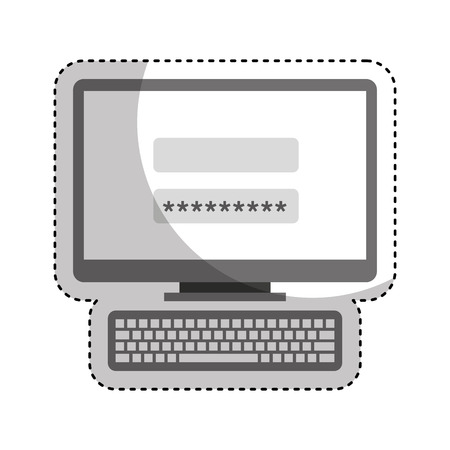 login and password icon vector illustration designのイラスト素材