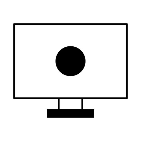 computer desktop isolated icon vector illustration designのイラスト素材