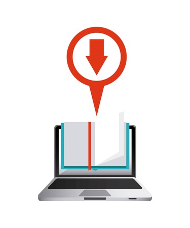 laptop computer technology icon vector illustration designのイラスト素材