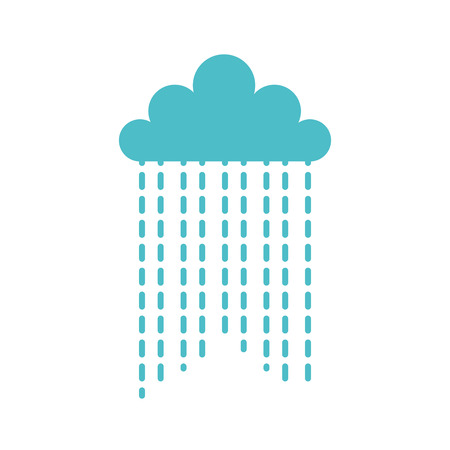 cloud silhouette isolated icon vector illustration designのイラスト素材