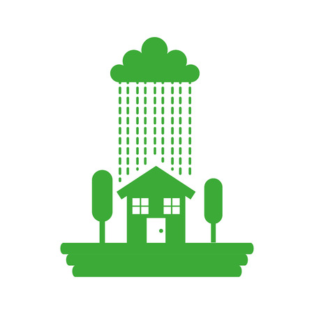 house exterior isolated icon vector illustration designのイラスト素材