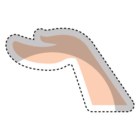 hand human protection symbol vector illustration designのイラスト素材