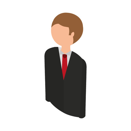 businessman character isolated icon vector illustration designのイラスト素材