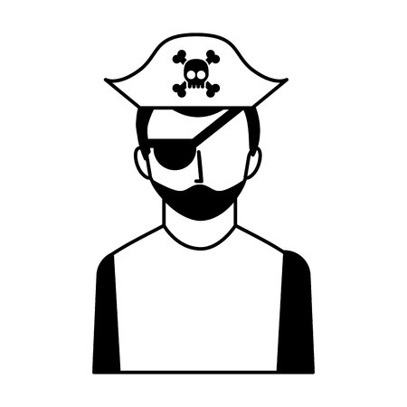 hacker avatar character isolated icon vector illustration designのイラスト素材