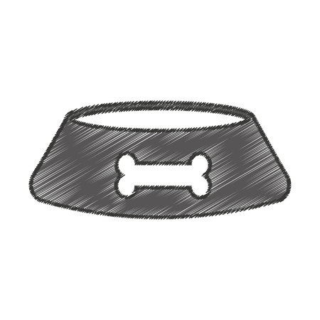 dog dish isolated icon vector illustration designのイラスト素材