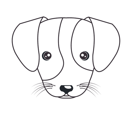 cartoon cute puppy hand draw vector illustration eps 10のイラスト素材