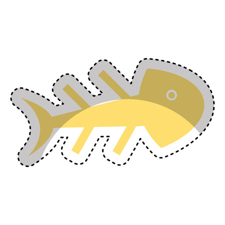 fish bone isolated icon vector illustration designのイラスト素材