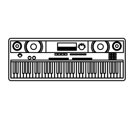 synthesizer electric isolated icon vector illustration designのイラスト素材