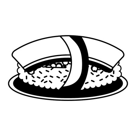 delicious japanese food isolated icon vector illustration designのイラスト素材