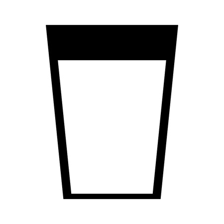 milk glass fresh isolated icon vector illustration designのイラスト素材