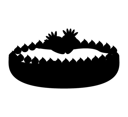 delicious sweet pie icon vector illustration designのイラスト素材