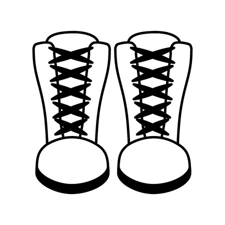 boots fashion style icon vector illustration designの写真素材