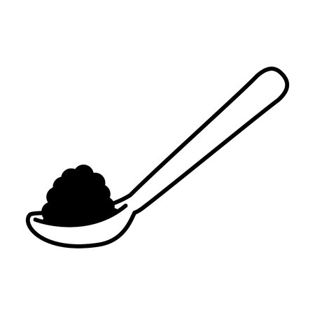 sugar spoon isolated icon vector illustration designのイラスト素材
