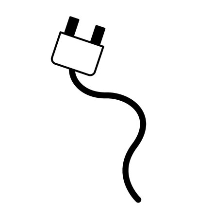 wire cable energy plug icon vector illustration designのイラスト素材