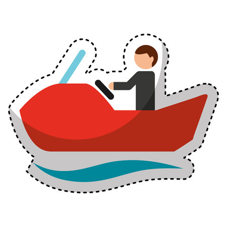 jet ski extreme sport vector illustration designのイラスト素材