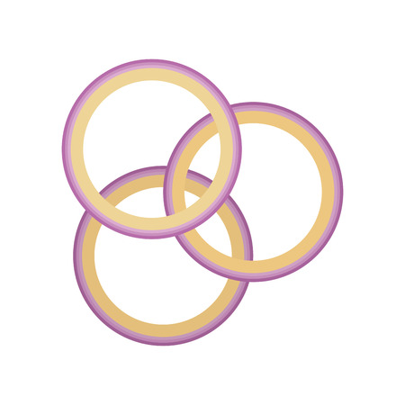 rings onion isolated icon vector illustration designのイラスト素材