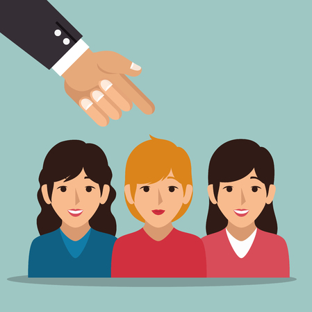 people group avatar character vector illustration designのイラスト素材