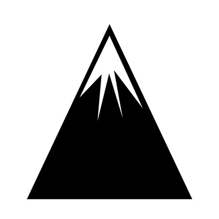 mountain landscape isolated icon vector illustration designのイラスト素材