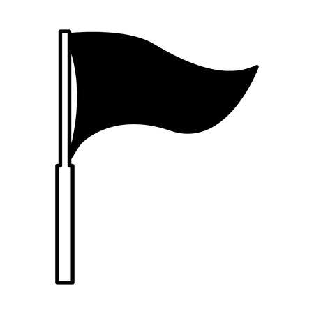 flag location isolated icon vector illustration designのイラスト素材