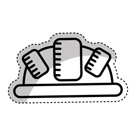 helmet head protection icon vector illustration designのイラスト素材