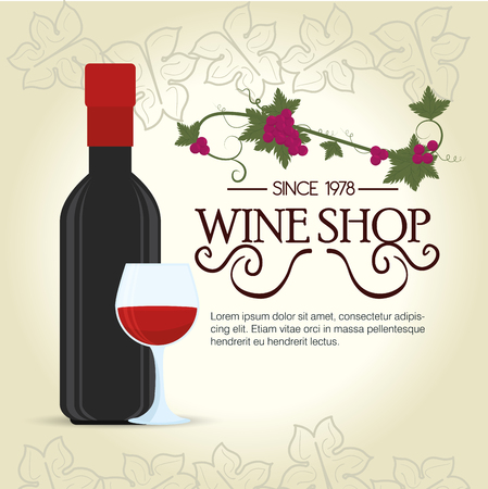 the best wine collection vector illustration designのイラスト素材