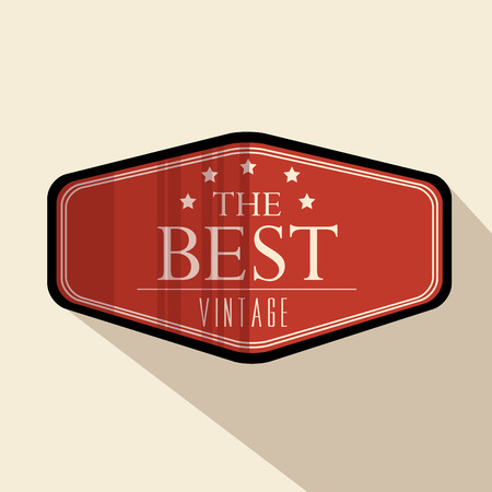 vintage frame quality seal vector illustration designのイラスト素材