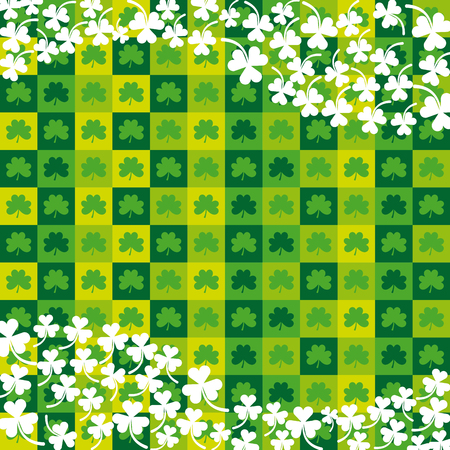 background of clovers icon. colorful design. vector illustrationのイラスト素材