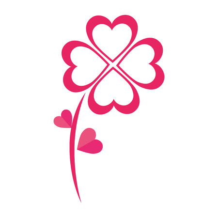 happy valentines day card vector illustration designのイラスト素材