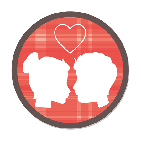 happy valentines day card vector illustration designのイラスト素材