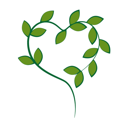leafs plant ecology icon vector illustration designのイラスト素材