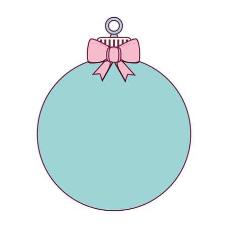 happy merry christmas balls card vector illustration designのイラスト素材