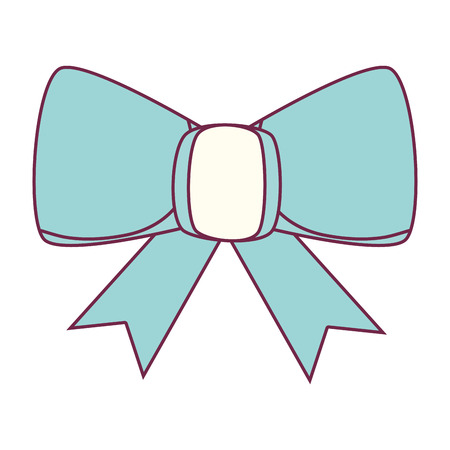 happy merry christmas bowtie card vector illustration designのイラスト素材
