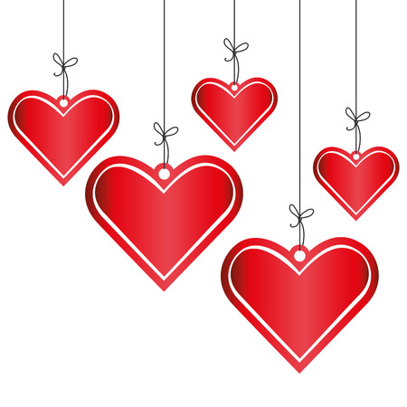 heart love card decoration vector illustration designのイラスト素材