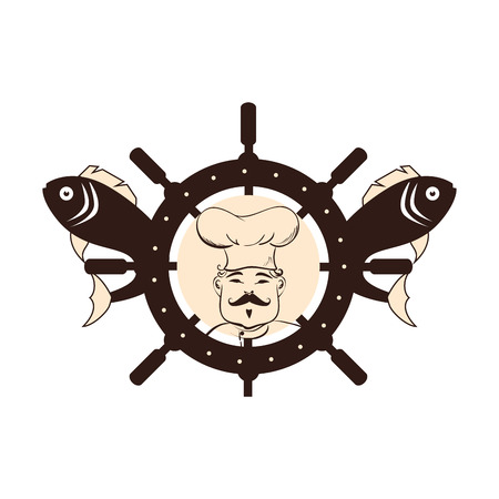 fish seafood menu icon vector illustration designのイラスト素材