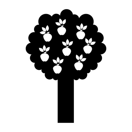 apple tree isolated icon vector illustration designの写真素材