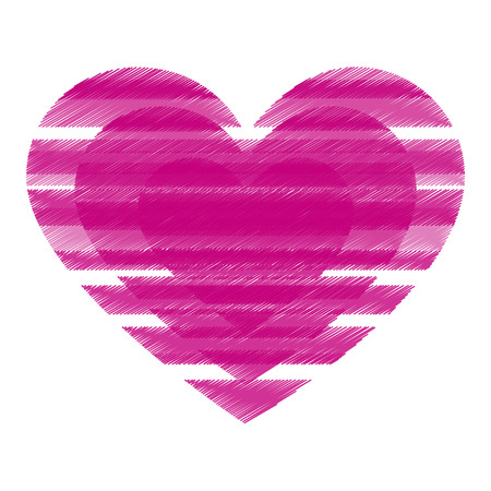 heart love card decoration vector illustration designのイラスト素材