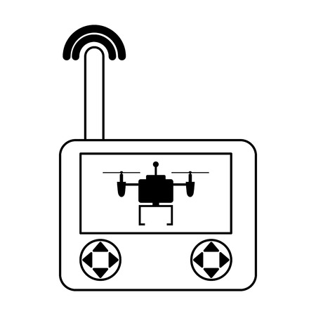 drone remote control isolated icon vector illustration designのイラスト素材