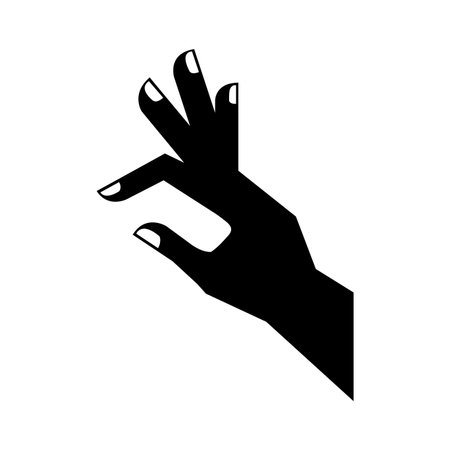 Hand touching something icon vector illustration designのイラスト素材