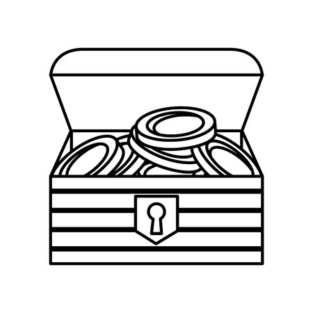 game Treasure chest icon vector illustration designのイラスト素材