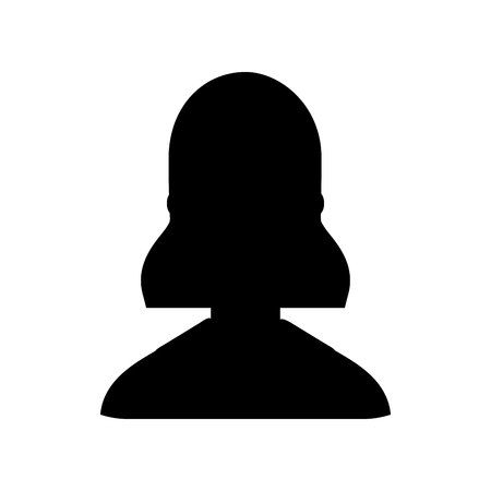 silhouette user avatar icon vector illustration designのイラスト素材