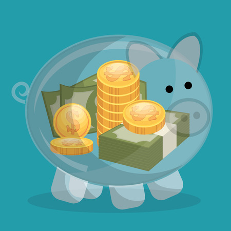 savings and money concept vector illustration designのイラスト素材