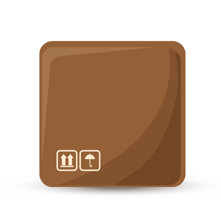 carton box delivery packing vector illustration designのイラスト素材