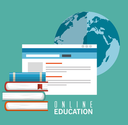 online education isolated icon vector illustration designのイラスト素材
